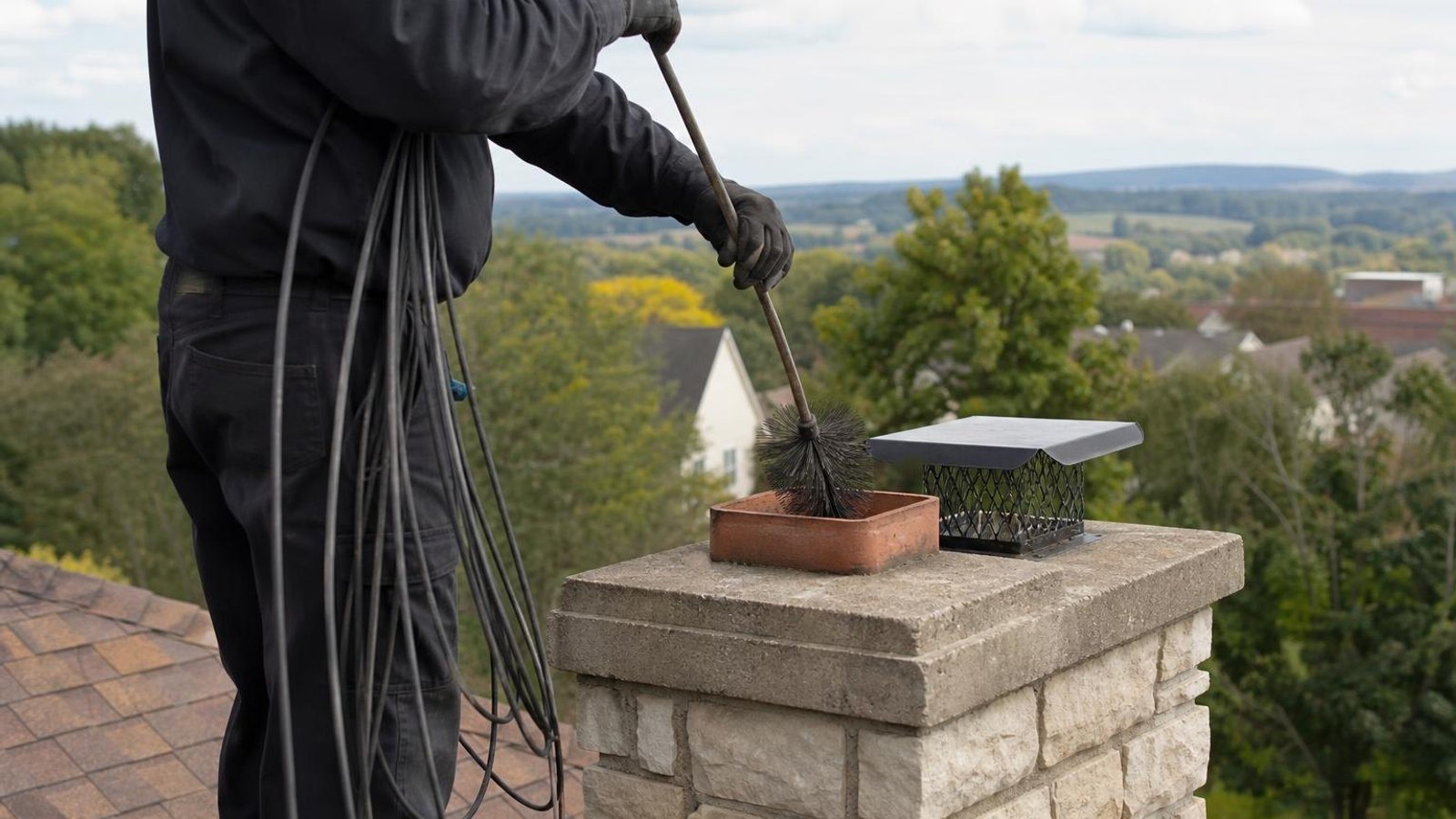 Practical chimney sweep & inspection in Verona